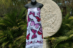 Bali Beach Sarong - Summer Beach Sarong - Bikini Cover Up - NEW 4 COLOURS AVAIL.