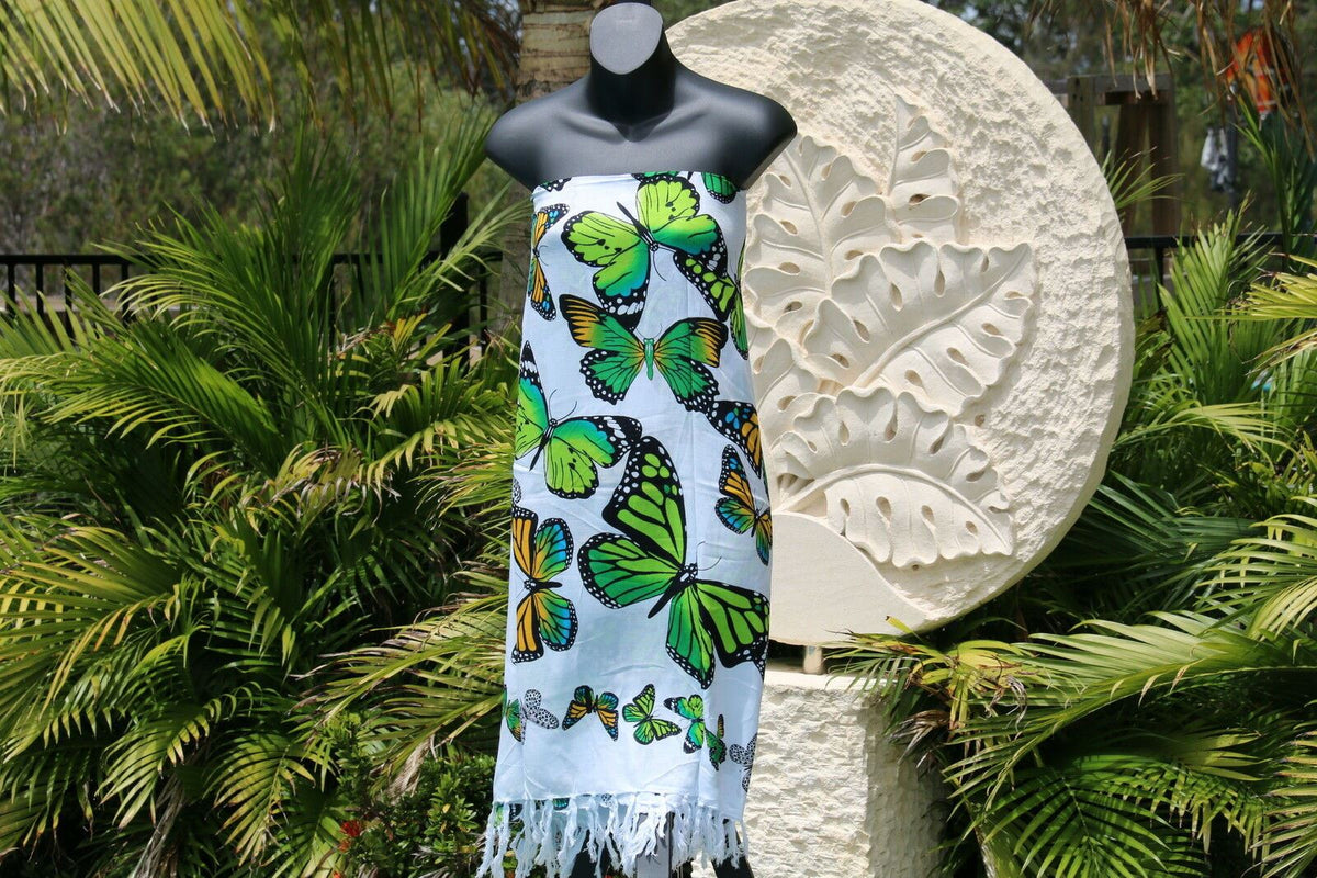 Bali Beach Sarong - Summer Beach Sarong - Bikini Cover Up - NEW 4 COLOURS AVAIL.