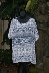 Balinese Kaftan Top - Beachwear / Casualwear - NEW 2 COLOURS AVAIL One Size