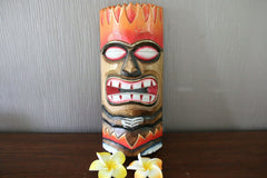 NEW Balinese Hand Crafted Tiki Bar / Polynesian TIKI MASK / TOTEM 30cm