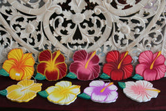 NEW Hand Crafted Balinese MDF Hibiscus Flower - Bali Wall Art