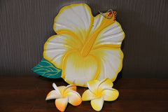 NEW Hand Crafted Balinese MDF Hibiscus Flower - Bali Wall Art