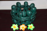NEW Circle of Friends Candle Holder - Bali Circle 8 Friends RED or GREEN