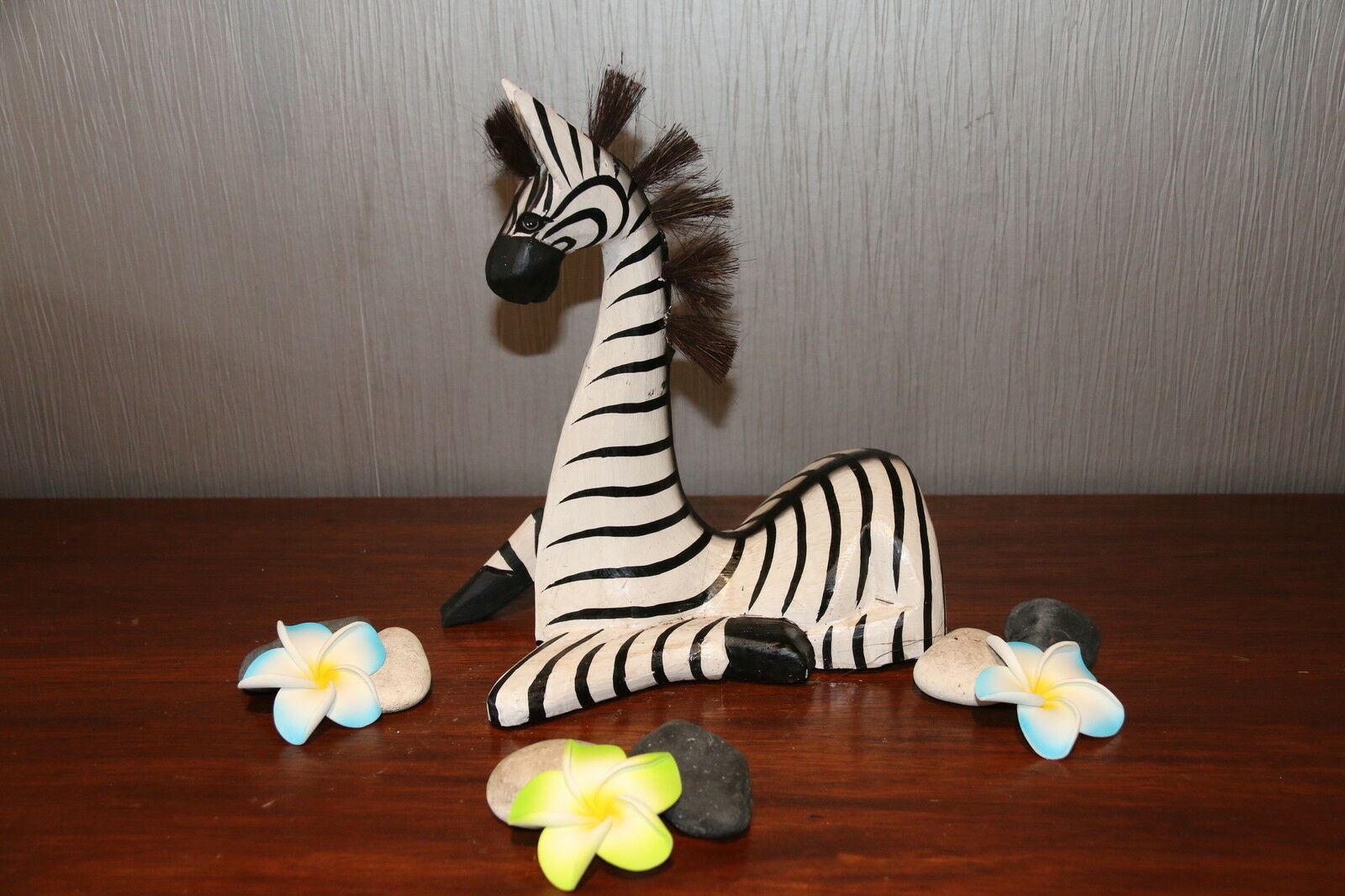 NEW Balinese Hand Carved Zebra - Wooden Bali Animals - Wooden Zebra - 3 SIZES