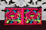 NEW Balinese Embroidered Make-Up Purse / Accessories Bag - MANY COLOURS