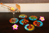 NEW Hand Crafted Balinese Mosaic Coasters - Bali Mosaic Coasters - MANY COLOURS