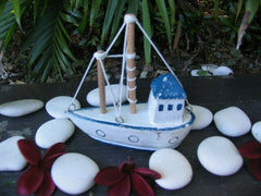 Brand New Bali Handmade Boat / Tug -  Balinese Nautical Range