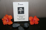 Brand New Balinese Hanging PEACE Affirmation Plaque