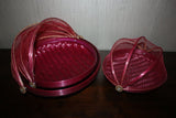 NEW Balinese / Set 3 Food Baskets with Net Cover - Bali Set 3 Net Covered Basket