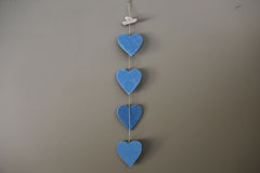 NEW Balinese Wooden Heart Mobile / Bali Wooden Heart Hanging / Mobile 3 COLOURS!