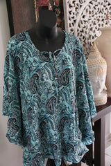 Balinese Short Kaftan - Short Dress / Long Top - MANY COLOURS AVAIL - One Size