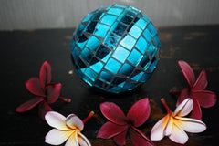 NEW Hand Crafted Balinese Mosaic Decor Ball - MANY COLOURS - Bali Homewares