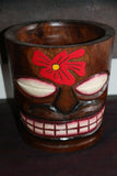 NEW Balinese Hand Crafted Tiki Bar / Polynesian Wooden Tiki Style Ice Bucket