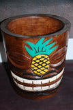 NEW Balinese Hand Crafted Tiki Bar / Polynesian Wooden Tiki Style Ice Bucket