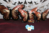 NEW Bali Hand Crafted Metal Set 3 Butterflies  - Balinese Butterfly Metal Art