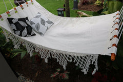 NEW Handmade Balinese HAMMOCK with Macrame Trim - BALI BOHO Style Hammock SALE