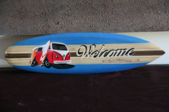 NEW Bali Handmade Air Brushed Surfboard Wall Decor 50cm - Bali WELCOME Surfboard