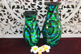NEW Balinese Mosaic Decorative Vase - 2 Sizes!!  Bali Mosaic Vase Blue/Green