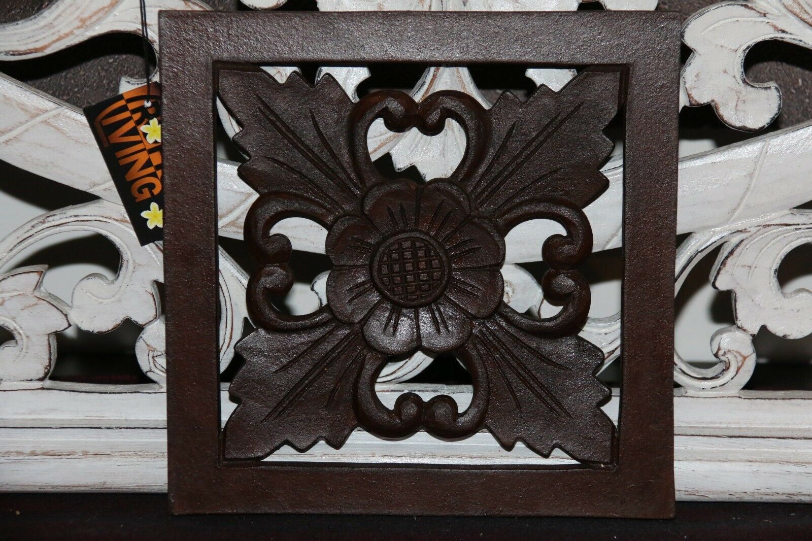 NEW Balinese Carved MDF/Wood Mandala / Tropical Wall Panels - Bali Wal ...