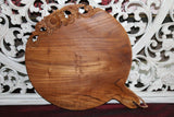NEW Balinese Quality TEAK Wood Hand Carved Platter - Bali Carved Tappas Platter