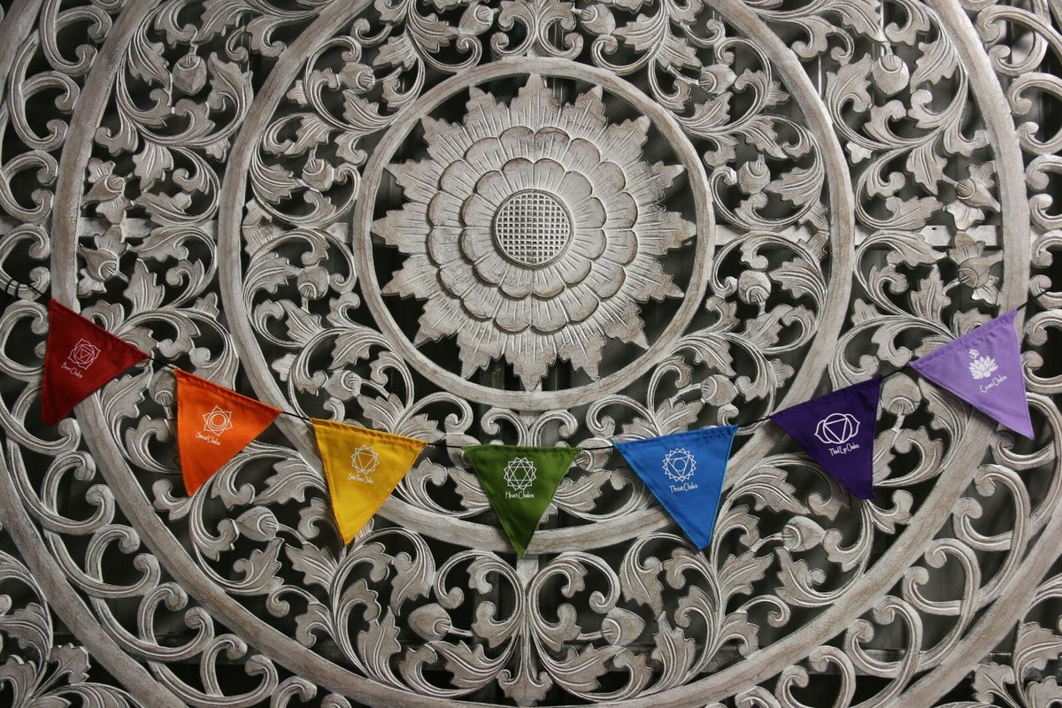 Small Balinese Chakra / Prayer Flags - Small Bali Prayer Bunting