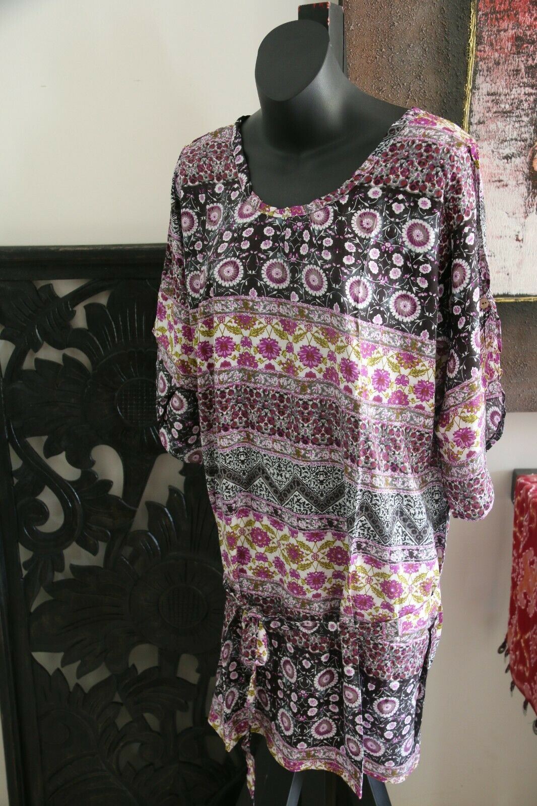 NEW Ladies Rayon Bali Dress / MANY COLOURS / Cool Casual Knee