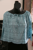 Beautiful 3/4 Sleeve Top - 5 COLOURS AVAIL One Size - Balinese Clothing