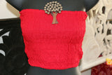 NEW Bali Shirred Tube Top - Lots of Colours - One Size - Strapless Bali Top