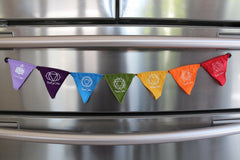 Balinese Chakra / Prayer Flags Magnet - Magnetic Bali Prayer Bunting