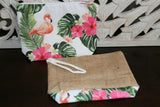 NEW Balinese Purse / Make Up Bag Lovely Bright Colours...  4 Flamingo Designs