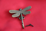 New BRASS Dragonfly Hook - Decorative Wall Hook - Furniture Fittings & Acces.