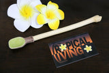NEW Hand Crafted Balinese Ceramic / Wood Long Spoon - 5 COLOURS - Bali Homewares
