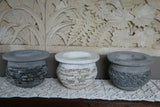 NEW Balinese Pebble  or Marble Chip Inlay Pots - Hand Crafted Bali Pots