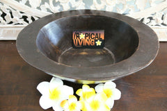 NEW Balinese Antique Style Boat Bowl - Bali handcrafted FEATURE Bowl