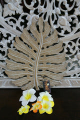 NEW Balinese Carved MDF Monstereo Leaf - Mandala / Tropical Wall Panels - Bali W