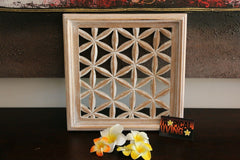 NEW Balinese Carved MDF/Wood Mandala / Tropical Wall Panels - Bali Wall Art - Ma