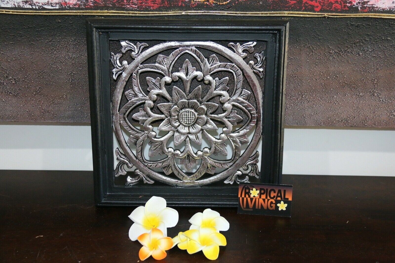NEW Balinese Carved MDF/Wood Mandala / Tropical Wall Panels - Bali Wal ...