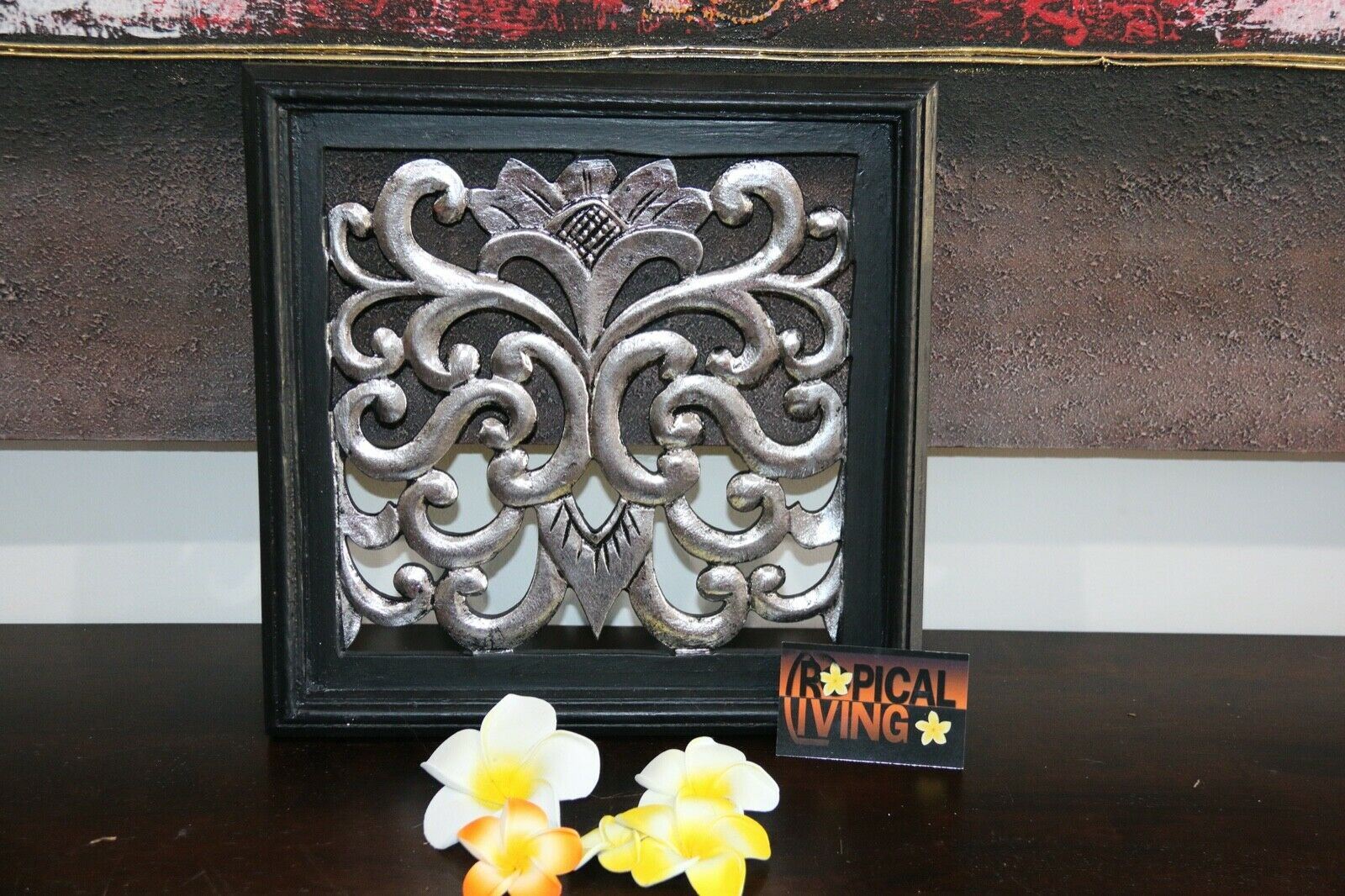 NEW Balinese Carved MDF/Wood Mandala / Tropical Wall Panels - Bali Wal ...