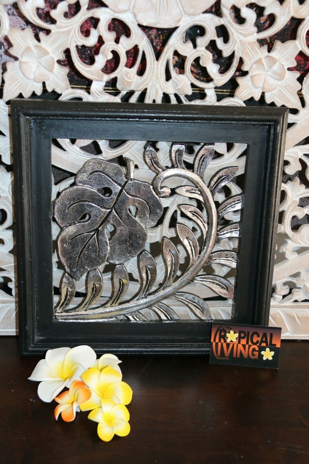 NEW Balinese Carved MDF/Wood Mandala / Tropical Wall Panels - Bali Wal ...