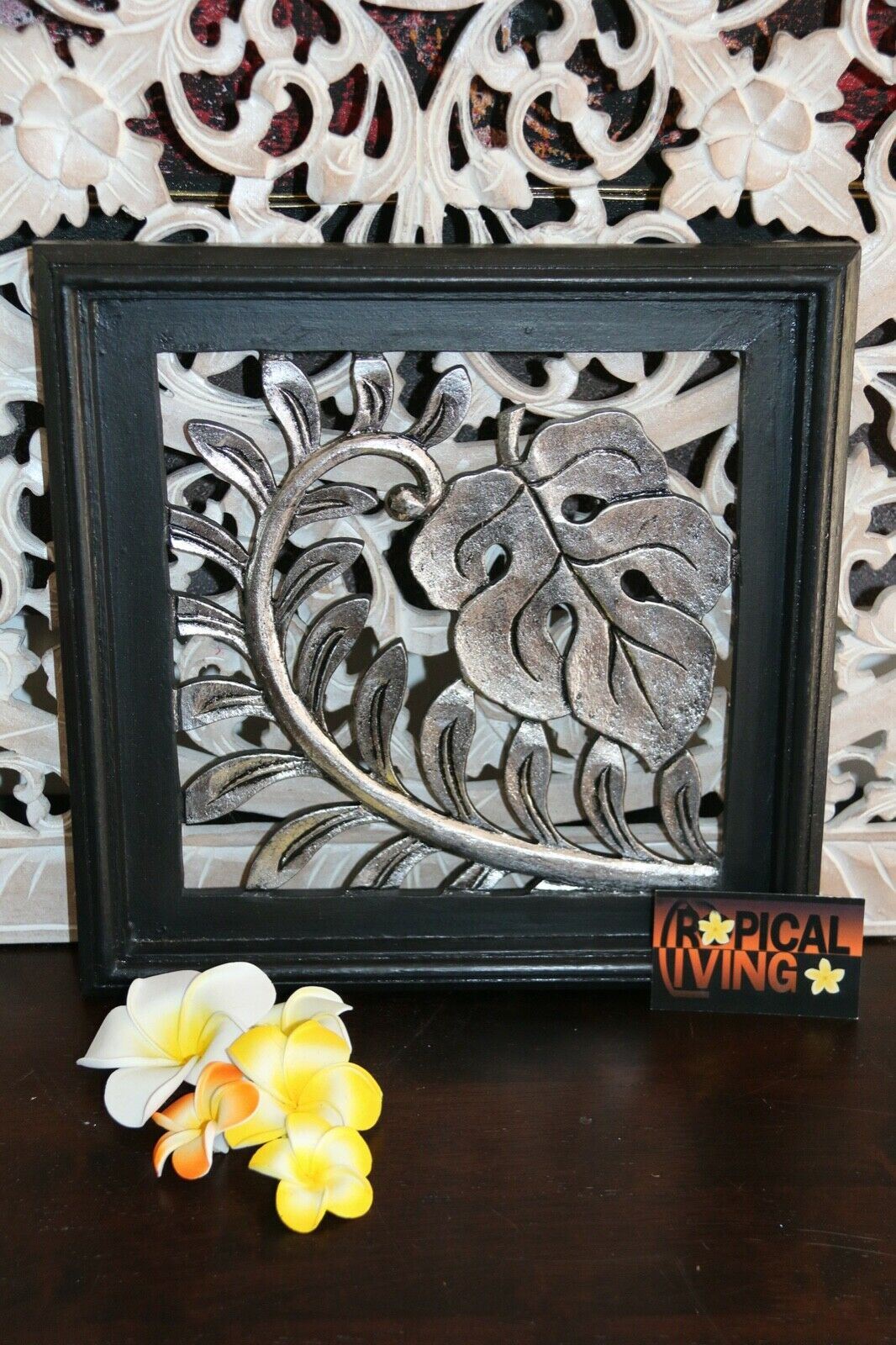 NEW Balinese Carved MDF/Wood Mandala / Tropical Wall Panels - Bali Wal ...