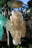 NEW Balinese Capiz Shell Mobile / Wind Chime - White / Sound GREAT!!