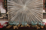 NEW Molten Glass on Wood Bowl - Bali Blown Glass on Wood Bowl - many styles