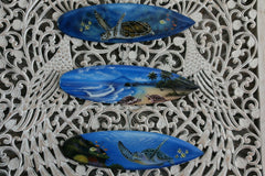 NEW Bali Handmade Air Brushed Surfboard Wall Decor 50cm - Bali Beach Surfboard S