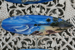 NEW Bali Handmade Air Brushed Surfboard Wall Decor 50cm - Bali Beach Surfboard S