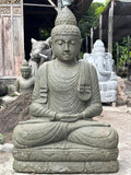 Hand Carved Quality Greenstone Bali Buddha Statue - Balinese Meditating Buddha