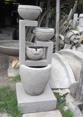 NEW Balinese Cascading Vessel Water Feature - Bali Water Feature - Bali Garden