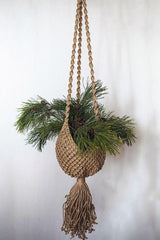 NEW Balinese Handmade Macrame Hanging Pot Holder S, M or L