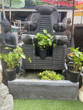 NEW Balinese Water Feature w/Display Shelf - Bali Water Feature GREAT Sound