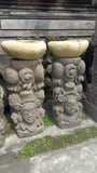 Set 2 Balinese Hand Crafted Paras Statues - Bali Widya Entry Statues