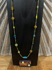 NEW Hand Crafted Balinese Bead Necklace - Long Bead necklace - Bali Jewellery